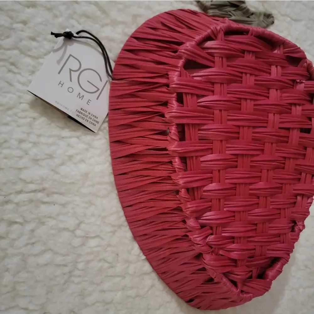 🆕️🍓Strawberry Storage Basket Summer Pool Party BBQ Red & Green